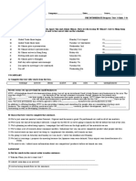 Pre Intermediate Progress Test 3 