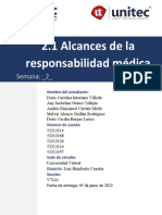 Tarea 2.1 Alcances de La Responsabilidad Medica