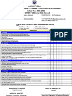 Homeroom Guidance Learner'S Development Assessment School Year 2021-2022 GRADE 7-10 (Junior High School)