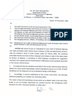 Technical Circulars Lane Width For Hill Roads DT On 15th December 2020