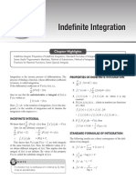 Indefinite Integration: Chapter Highlights