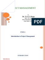 UNIT - 1 Introduction To Project Management