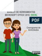 Cronograma de Trabajo Curso Excel