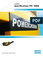 Technical Specification PC 1000: Atlas Copco Powercrusher