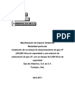 MIA-P Instalación de Un Tanque de Almacenamiento de Gas LP