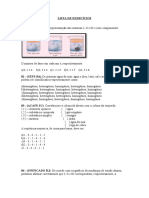 Classificação Materiais Exercícios