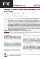 Outcomes of Crowding in Emergency Departments A Sy