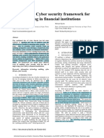 A Proposed Cyber Security Framework For Auditing in Financial Institutions