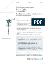 Guided Radar Measurement Time-of-Flight Levelflex FMP55