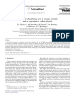 Formation of Carbamic Acid in Organic Solvents