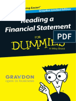 GraydonUK Reading A Financial Statement For Dummies