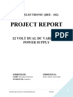 12 Volt Variable Dual Power Supply Project