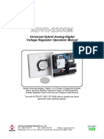 ADVR-2200M: Universal Hybrid Analog-Digital Voltage Regulator Operation Manual