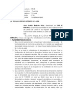 CONTESTACIÓN DE DEMANDA - Alimentos - Con Declaración Jurada