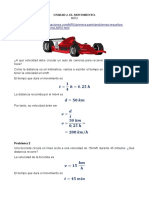 Ejercicios MRU Resueltos