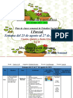 Plan de Clase 1 Del 23 Al 27 de Agosto Estudios Sociales Miss Jessy Banegas