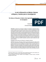 La Historia de La Educación en México - Nuevos Enfoques y Fuentes para La Investigación