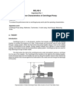 Centrifugal Pump - Theory and Procedures