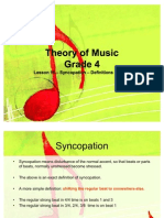 Grade 4 Lessons 18 Syncopation