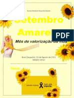 Setembro Amarelo - Mes Valorização Vida