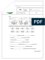 4º Ano Atividade Pronome Demonstrativo