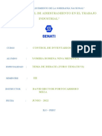 Foro Tematico Control de Inventarios