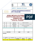 Work Method Statement For Scaffolding Installation and Dismantling