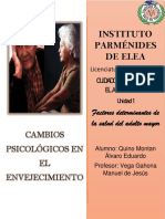 Cambios Psicológicos en El Envejecimiento