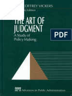 (Rethinking Public Administration) Geoffrey Vickers-The Art of Judgment - A Study of Policy Making-SAGE (1995)