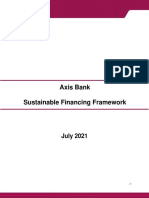 Axis Bank Sustainable Financing Framework: July 2021