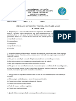 Atividades 8 Ano - Semana 3