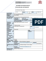 Informe Psicopedagógico