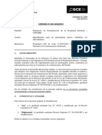 Opinión 057-2022 - COFOPRI - IMPEDIMENTOS PARTICIPANTES-POSTOR-CONTRATISTA-SUBCONTRATISTA PDF