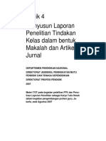 Bagian 4 Menyusun Laporan PTK Dalam Bentuk Makalah Dan Artikel Jurnal