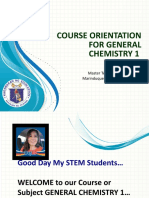 Orientation On GEN CHEM 1 SY 2021 2022