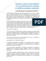 Nuevas Reglas Del Fútbol para La Temporada 2020 Organizador