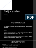 Prefijos, Sufijos y Derivadas