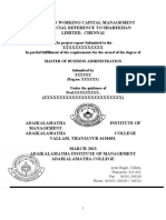 A Study On Working Capital Management With Special Reference