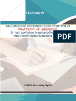 PROJETO IV Marketing Digital