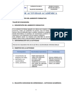 FICHA de ACTIVIDAD ACADÉMICA - Procesos de Soldadura Por Arco Electrico Según Normas Internacionales