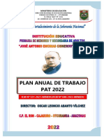 Plan Anual de Trabajo 2022