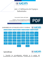 Clase - 5 Semestre - Mantenimiento y Calibracion de Equipos Industriales