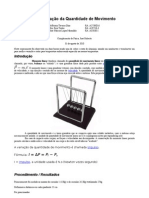 Relatorio 1 - Conservação Da Quantidade de Movimento