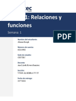 Foro 1.1 Relaciones y Funciones