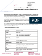 AVIS AU PUBLIC - Lancement D'un Appel D'offres Pour La Fourniture Et L'installation Des Maisons en Bois Ã MMG Kinsevere