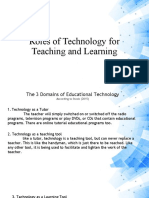 Roles of Technology For Teaching and Learning