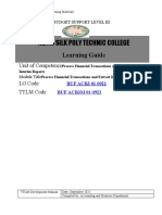 Nefas Silk Poly Technic College: Learning Guide