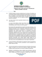 Lineamientos Generales para Clases Virtuales y Presenciales - Evaluación Estudiantil Período Académico 2022-2022