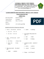 FORM SOAL BAHASA INGGRIS Kelas 8