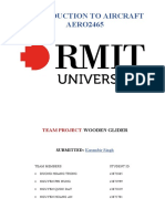 Making Wooden Glider in RMIT Report